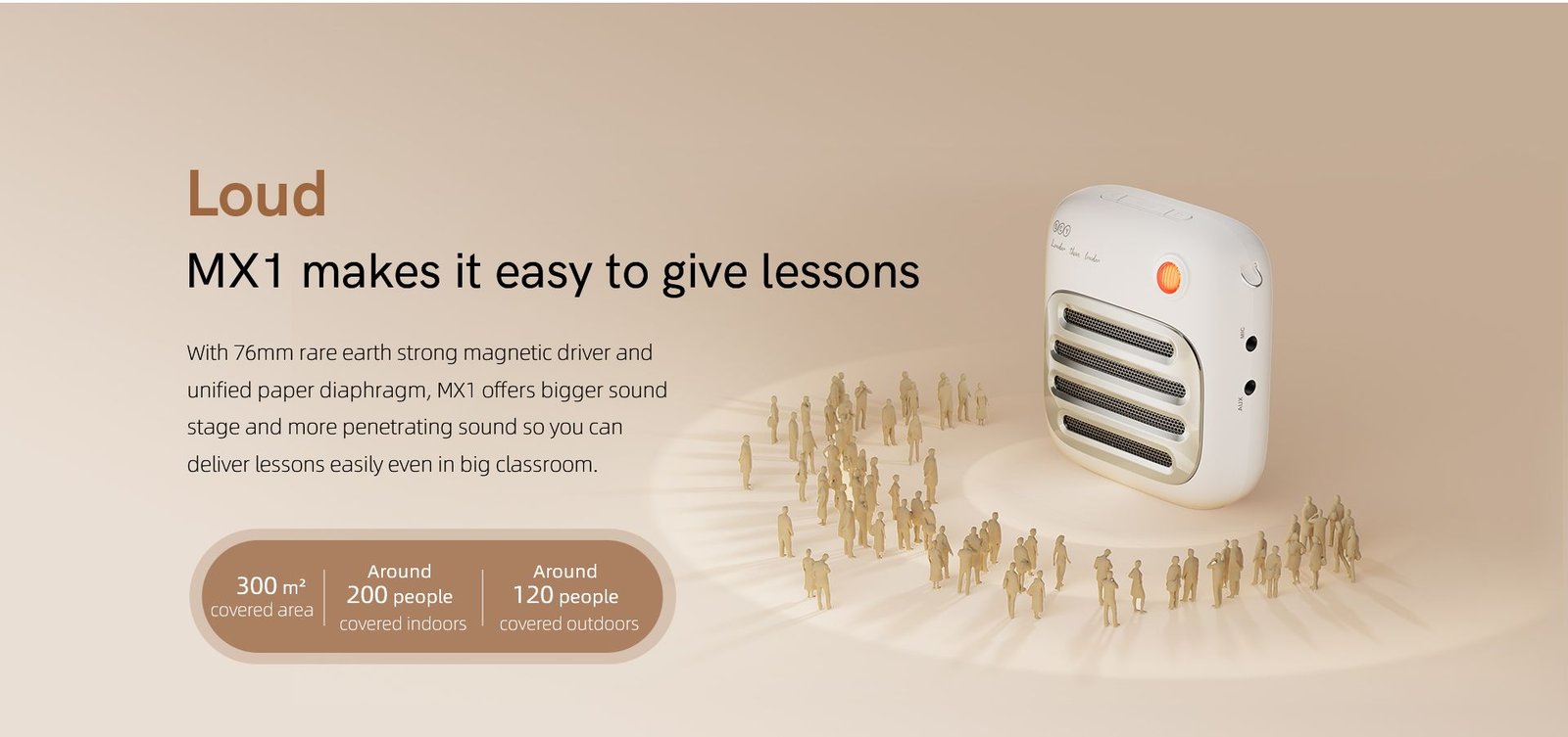 QCY MX1 Portable Voice Amplifier Wireless Bluetooth Speaker 3_qcybd_qcybangladesh_deximpo